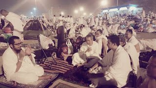 Jemaah haji bermalam beralaskan tikar di Muzdalifah